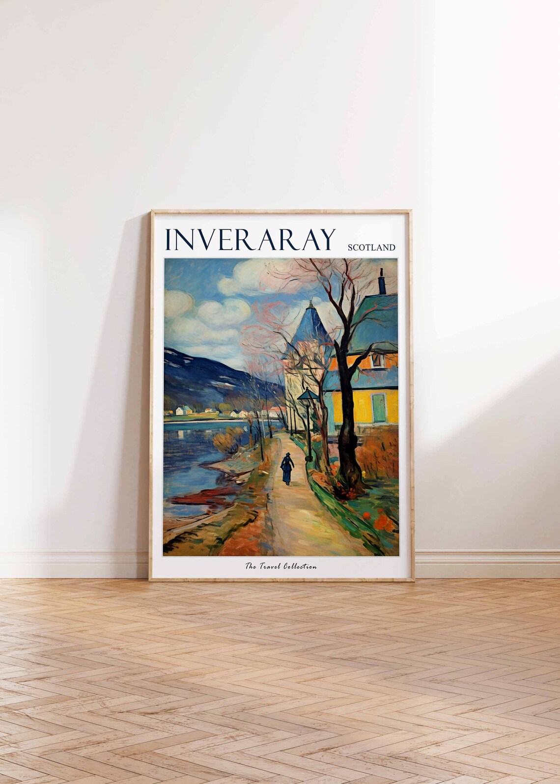 Inveraray Poster Inveraray Travel Print Scotland Travel Poster Scottish Decor Tropical Decor Inveraray Gift Inveraray Travel Poster - Image 2