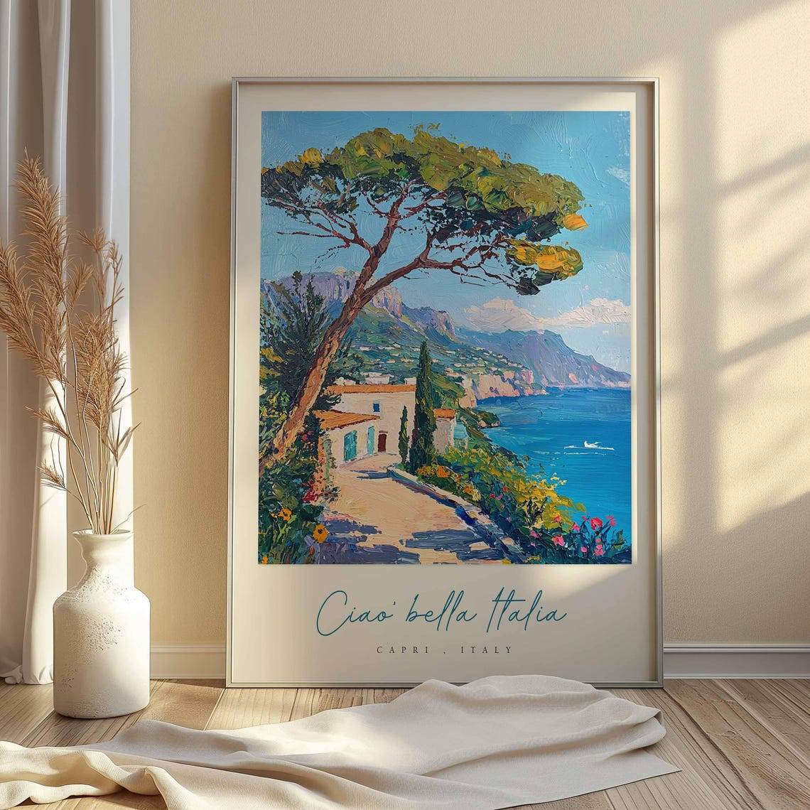 Capri Poster Capri Travel Print Capri Travel Art Capri Wall Art Italy Art Italy Travel Decor Italian Travel Gift - Image 2