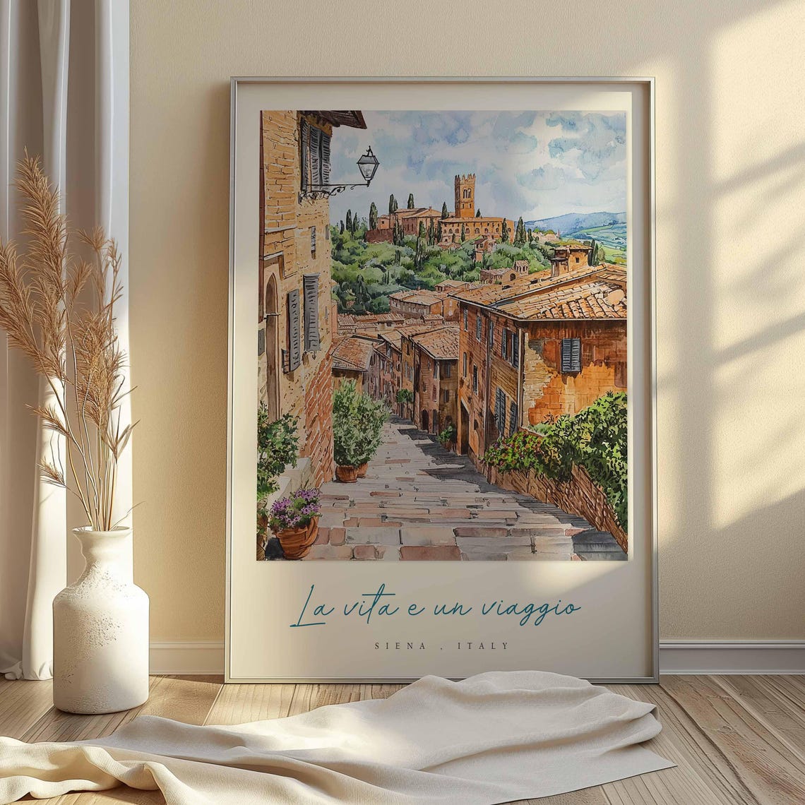 Siena Poster Italian Travel Print Siena Travel Art Siena Wall Art Italy Art Italy Travel Decor Italian Travel Gift - Image 2