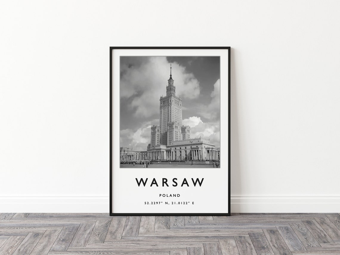 Warsaw Travel Print Warsaw Travel Poster Poland Travel Poster European Travel Art Print Photographic Wall Art Travel Print - Image 2