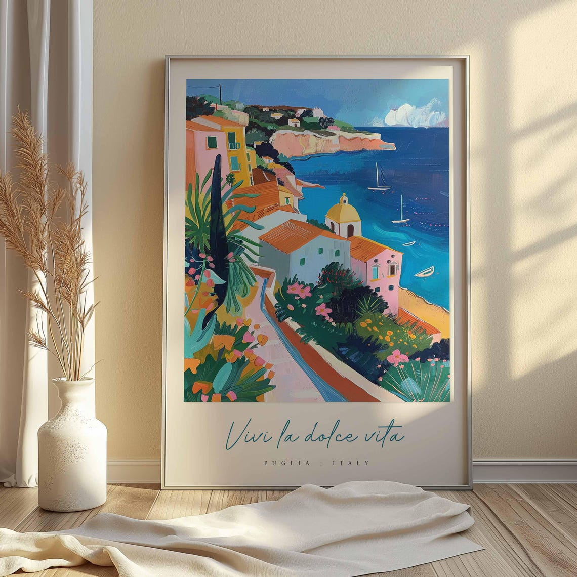 Puglia Poster Italian Travel Print Puglia Travel Art Puglia Wall Art Italy Art Italy Travel Decor Italian Travel Gift - Image 2