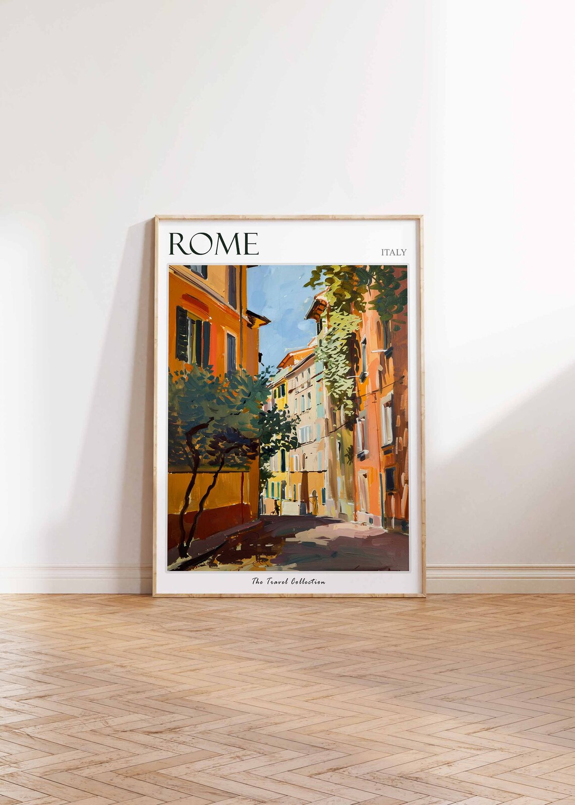 Rome Poster Rome Travel Print Tropical Decor City Wall Art Italian Decor Italy Travel Print Rome Gift Rome Travel Poster - Image 2