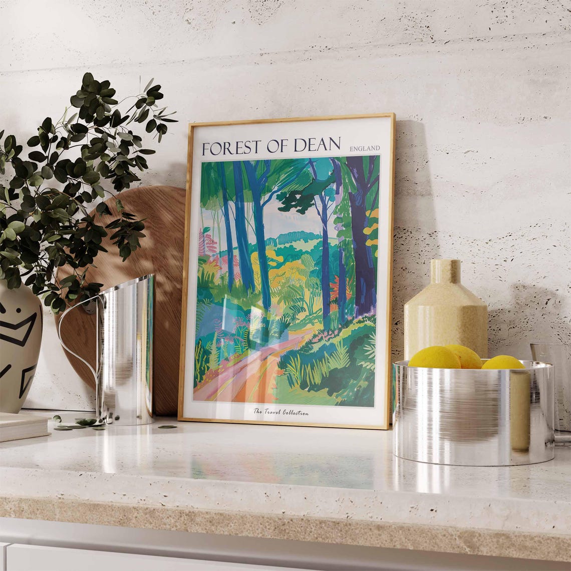 Forest Of Dean Poster England Travel Print Forest Of Dean Travel Art Forest Of Dean Wall Art England Travel Forest Of Dean Home Decor - Image 2