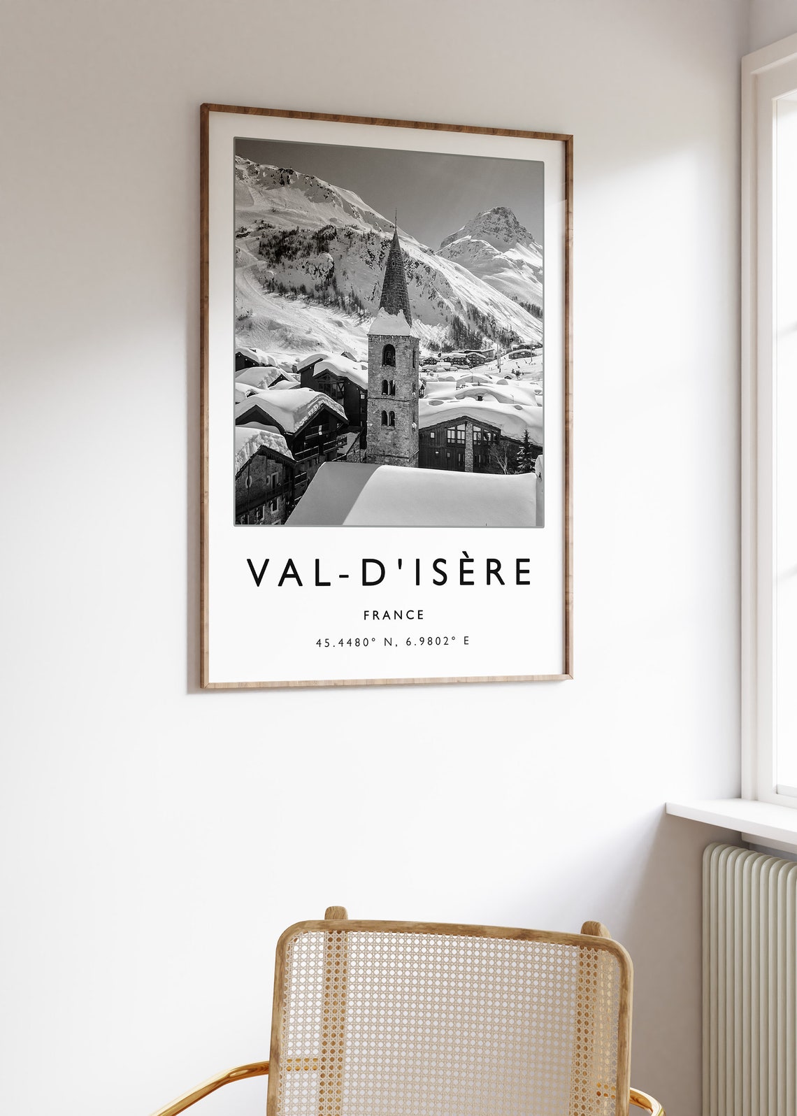 Skiing Travel Poster Val Disere France Ski Print France Travel Print Skiing Art Skiing Print Winter Sport Art Ski Gift A1a2a3a4 - Image 3