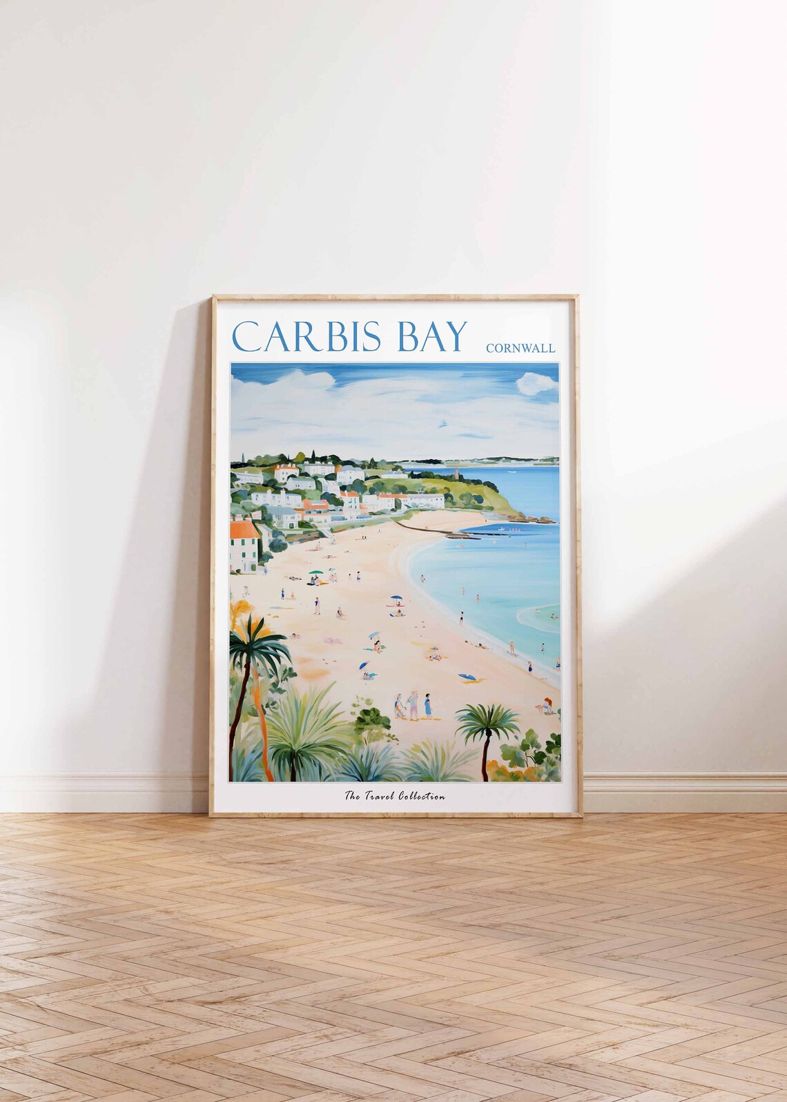 Carbis Bay Travel Poster, Cornwall Coastal Print - Image 2