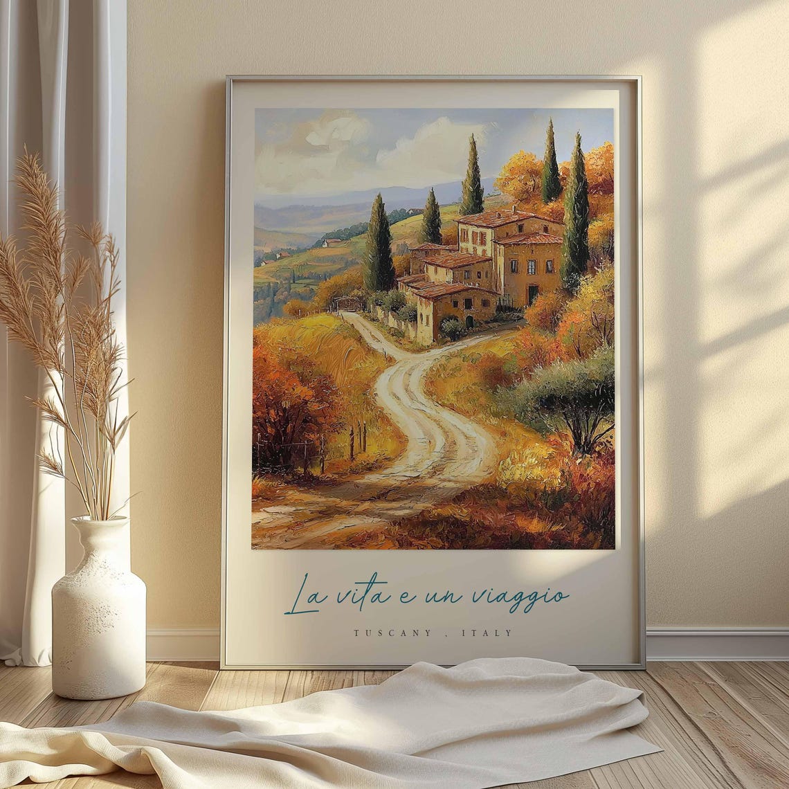 Tuscany Poster Italian Travel Print Tuscany Travel Art Tuscany Wall Art Italy Art Italy Travel Decor Italian Travel Gift - Image 2