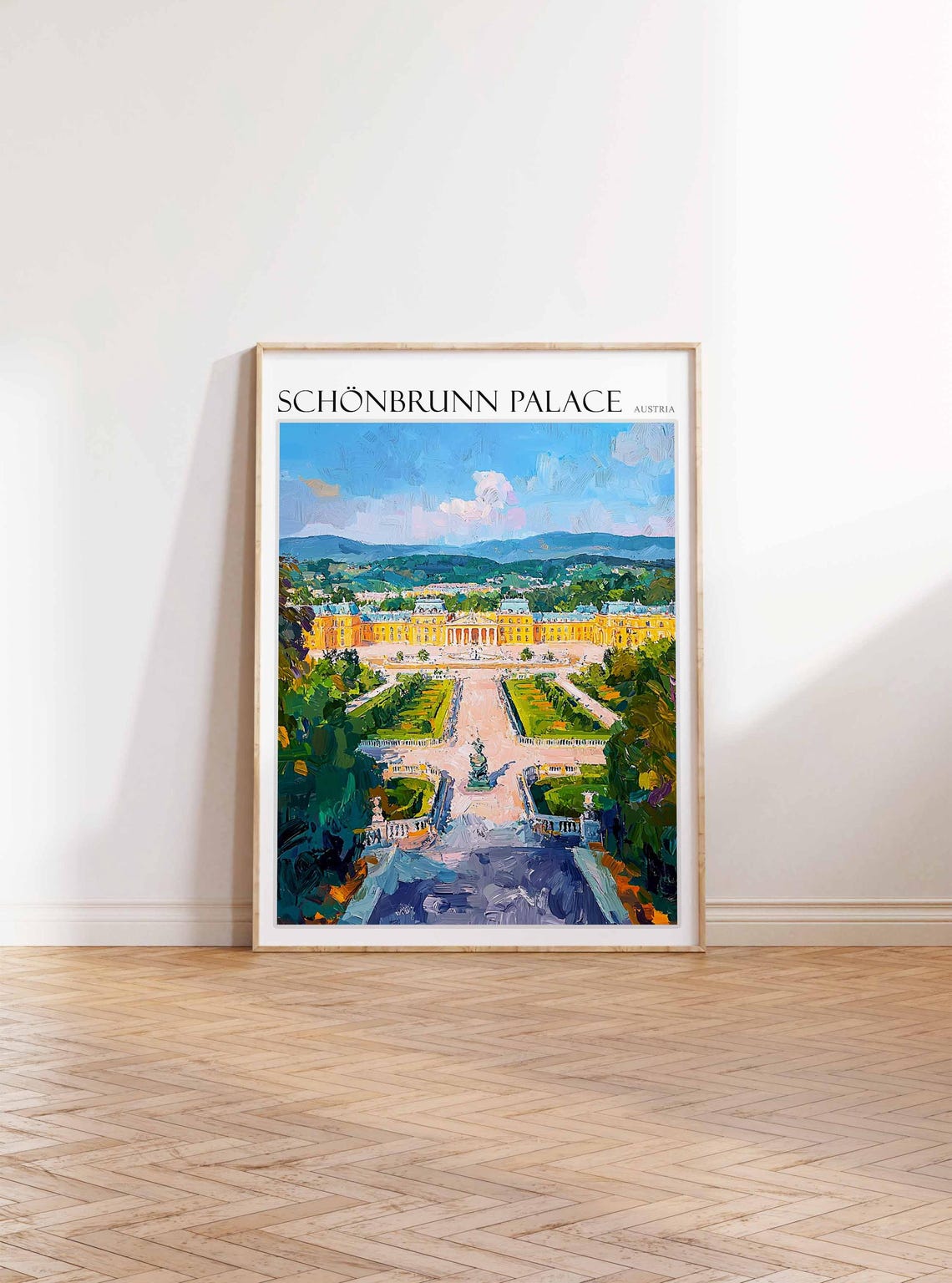 Schnbrunn Palace Poster Schnbrunn Palace Travel Print Austria Travel Print Europe Travel Poster European Wall Art - Image 2