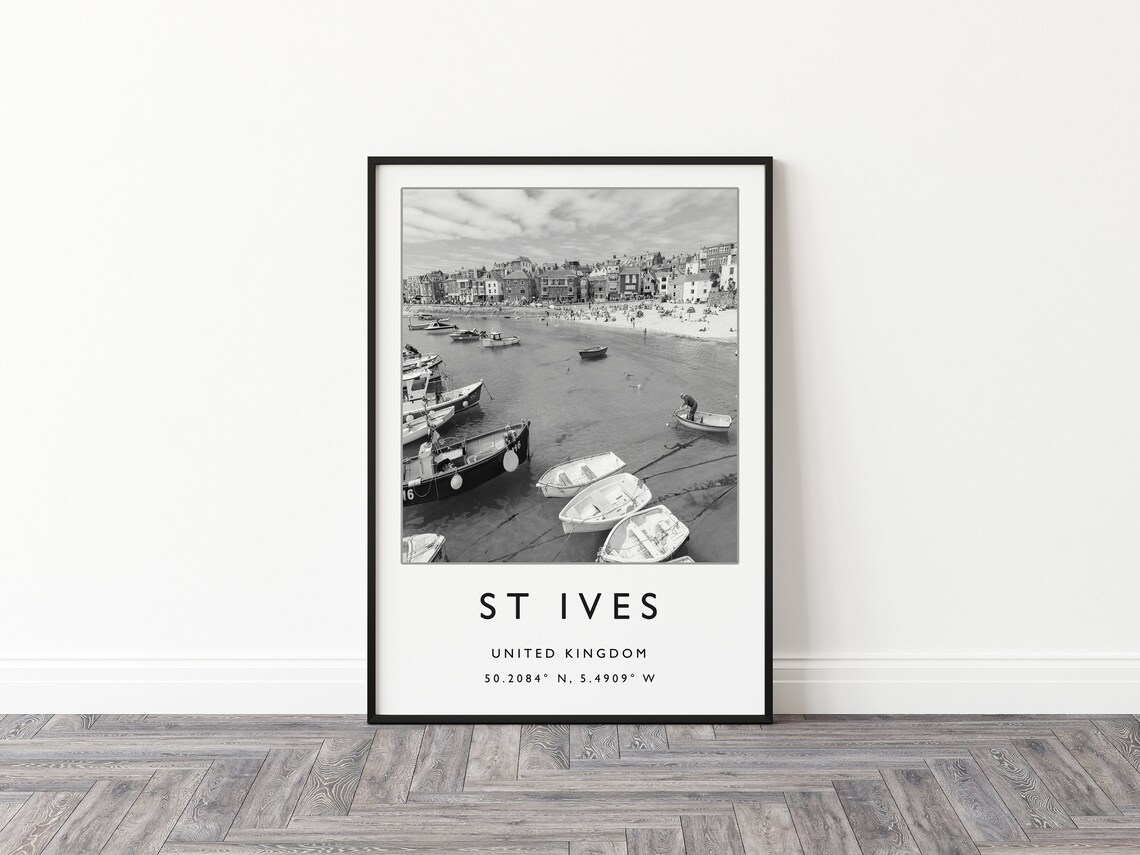 St Ives Cornwall Travel Poster, English Coast - Image 2