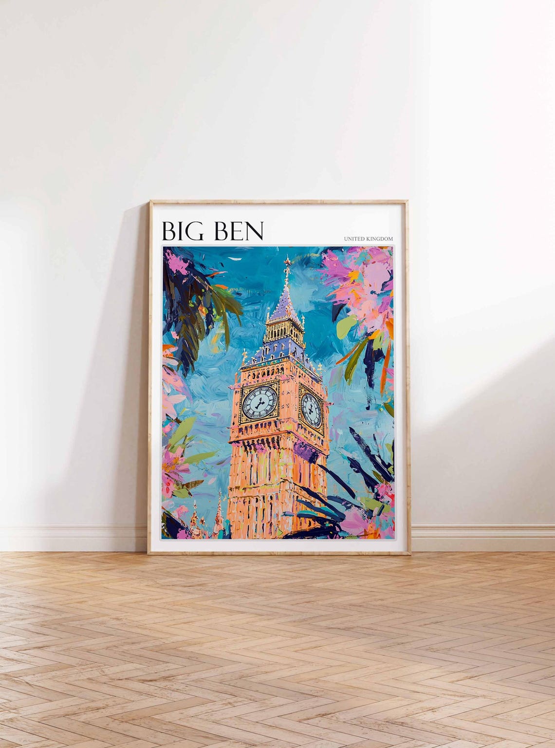 Big Ben Poster England Travel Print British Decor United Kingdom Travel Poster City Print Big Ben Gift Big Ben Travel Poster - Image 3