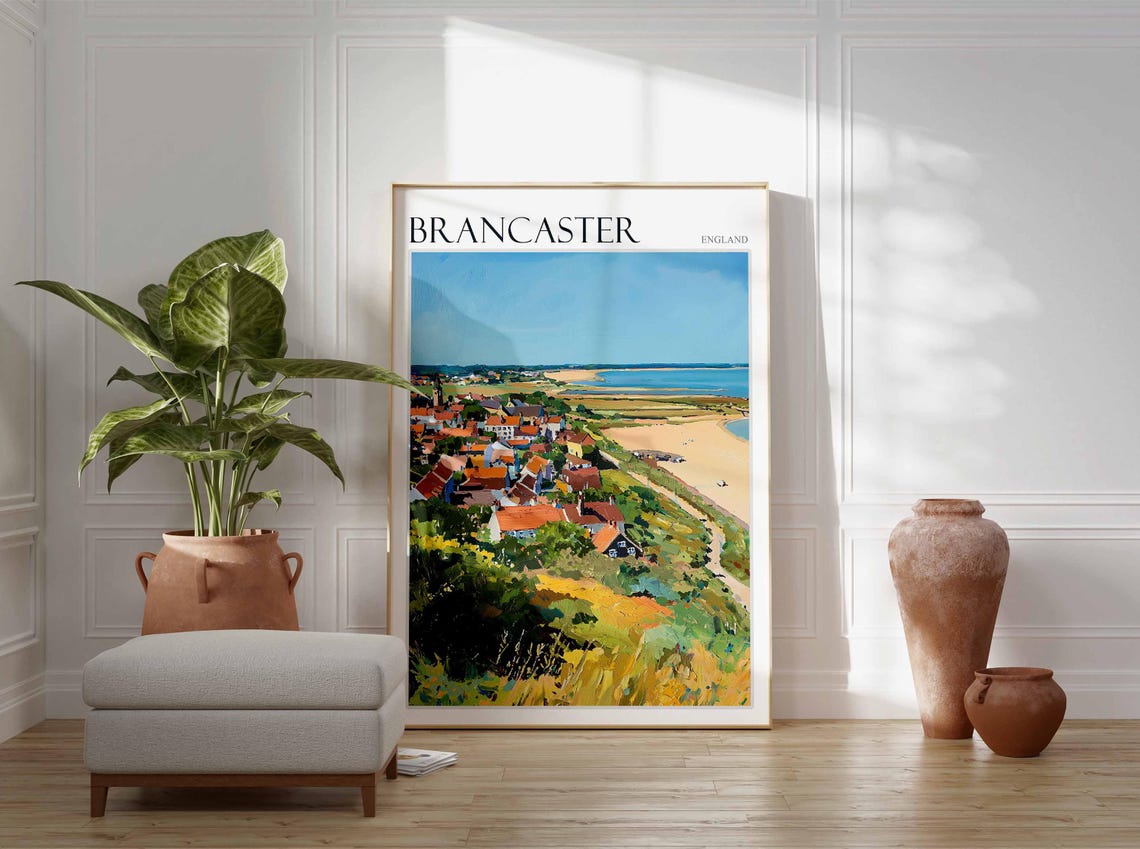 Brancaster England Norfolk Coastal Village Beach Travel Poster - Image 3