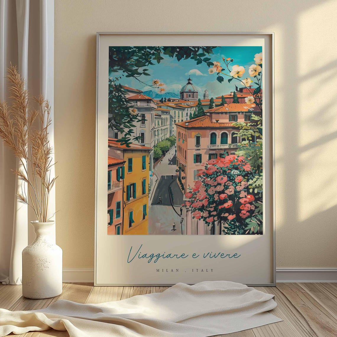 Milan Poster Italian Travel Print Milan Travel Art Milan Wall Art Italy Art Italy Travel Decor Italian Travel Gift - Image 2