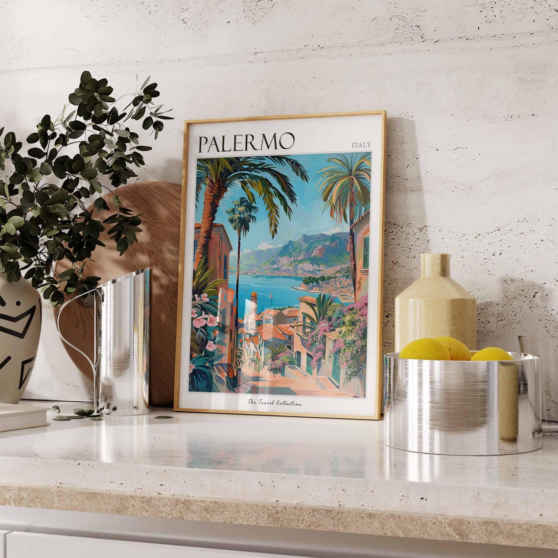 Palermo Poster Italian Travel Print Palermo Travel Art Palermo Wall Art Italian Travel Palermo Home Decor Palermo Travel Gift - Image 3