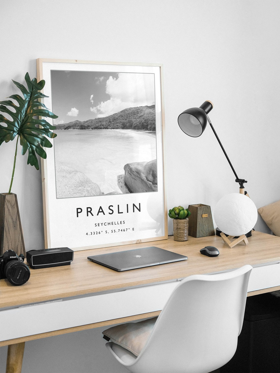 Praslin Travel Print Seychelles Travel Poster Seychelles Travel Print Beach Travel Poster Sea Travel Art Travel Gift - Image 3