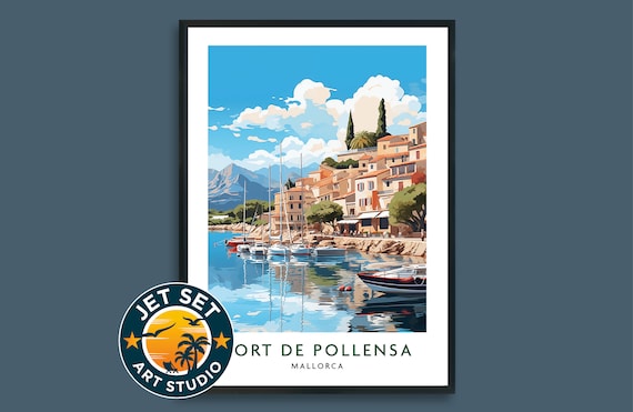 Port De Pollensa Mallorca Travel Poster, Spain