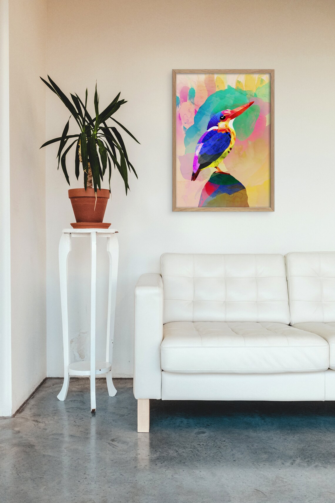 Kingfisher Bird Art Print, Wildlife Wall Art - Image 2