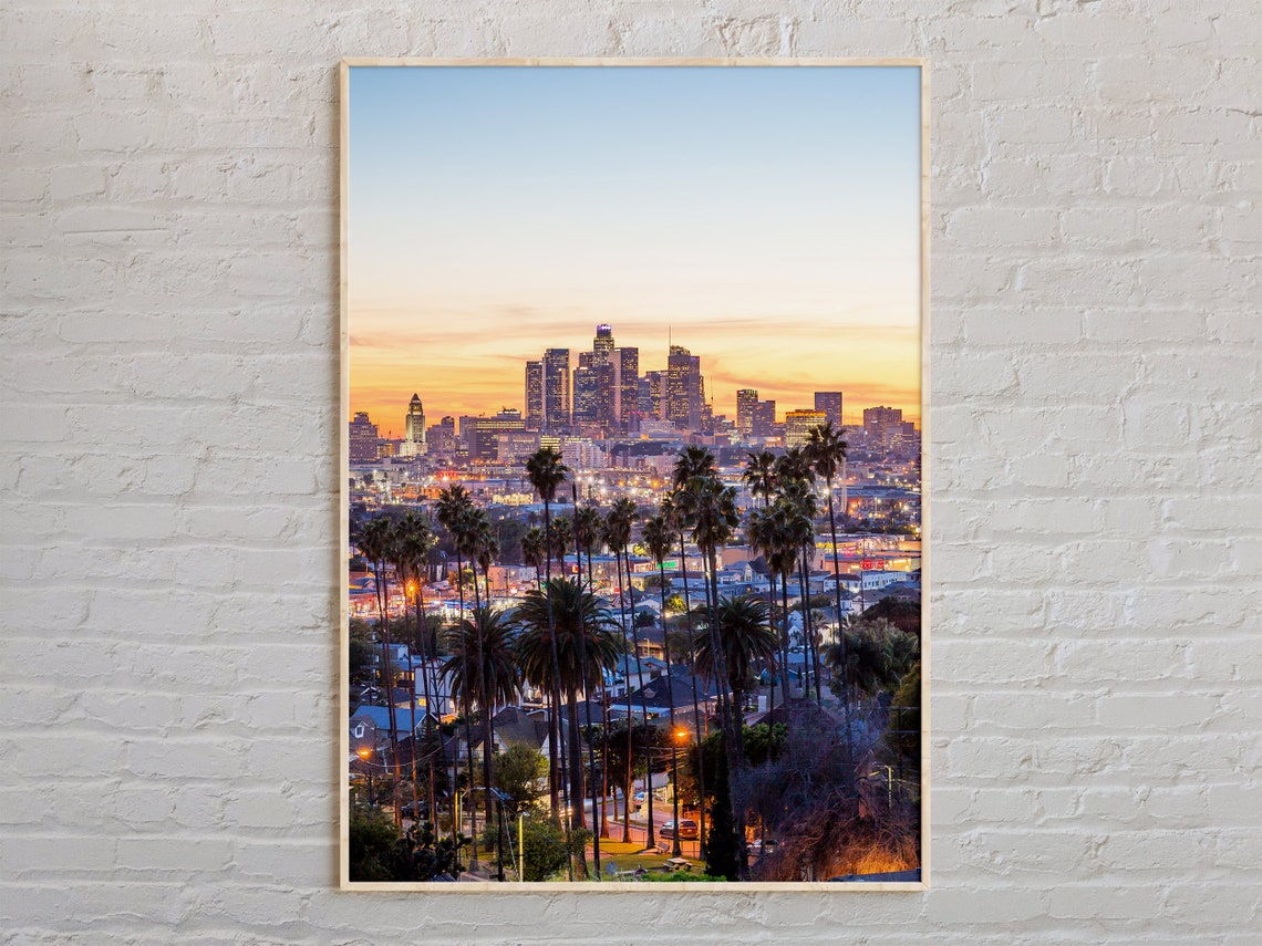 Real Photo Los Angeles Print Los Angeles Wall Art Los Angeles Poster Los Angeles Photo Los Angeles Poster Print California