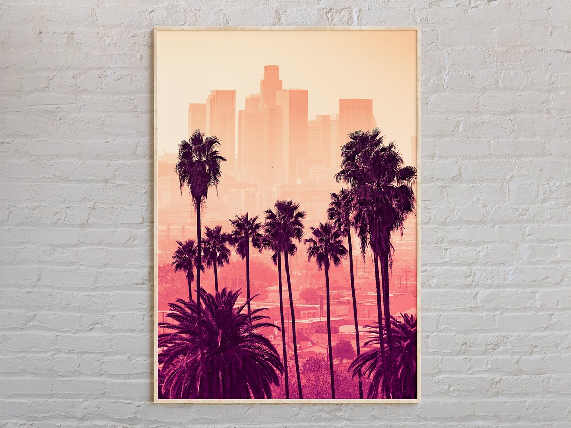 Los Angeles Travel Photo Poster, California Wall Art