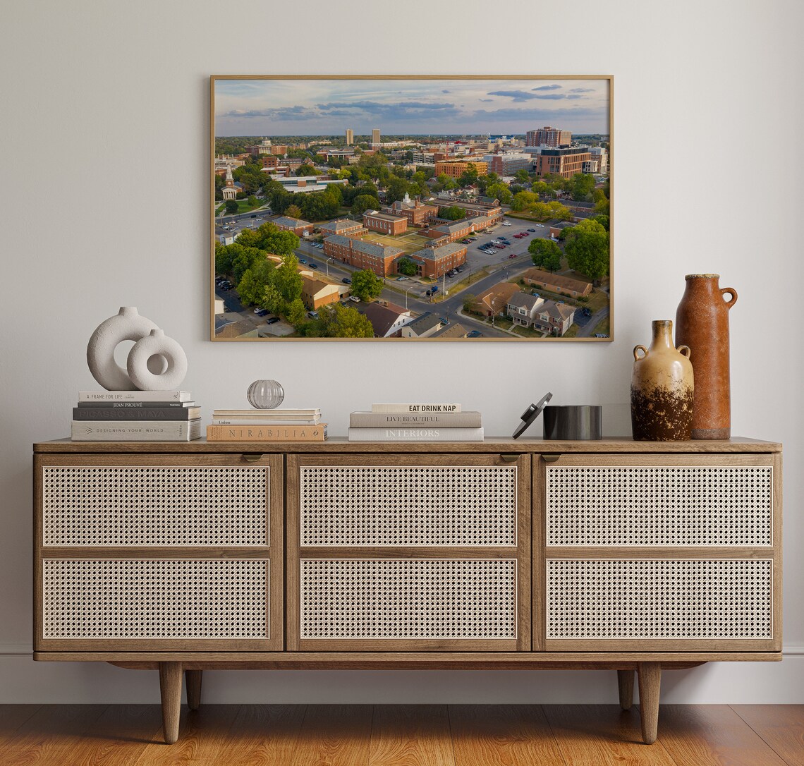 Lexington Kentucky Aerial Skyline Red Brick Historic City View Poster - Image 4