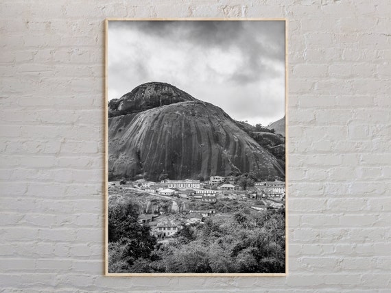 Black And White Nigeria Print Wall Art Poster Photo Decor Africa