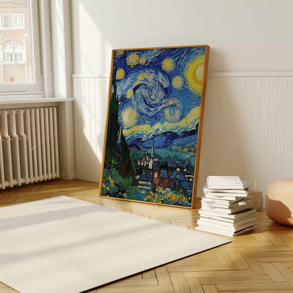 Vincent van Gogh Starry Night Classic Painting Reproduction Poster - Image 5