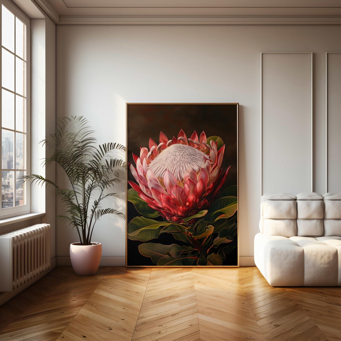 Protea Flower Botanical Art Print, Home Wall Decor - Image 2