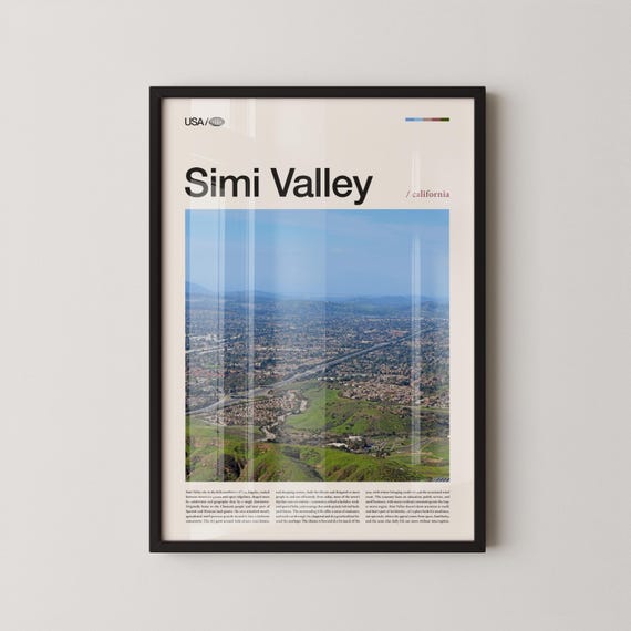 Simi Valley Print Wall Art Poster Landscape Photo Socal Decor Suburban Nature