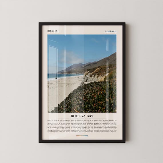 Bodega Bay Print Wall Art Poster Photo Doran Regional Park