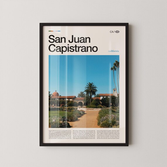 San Juan Capistrano Mission Historic California Photo Poster