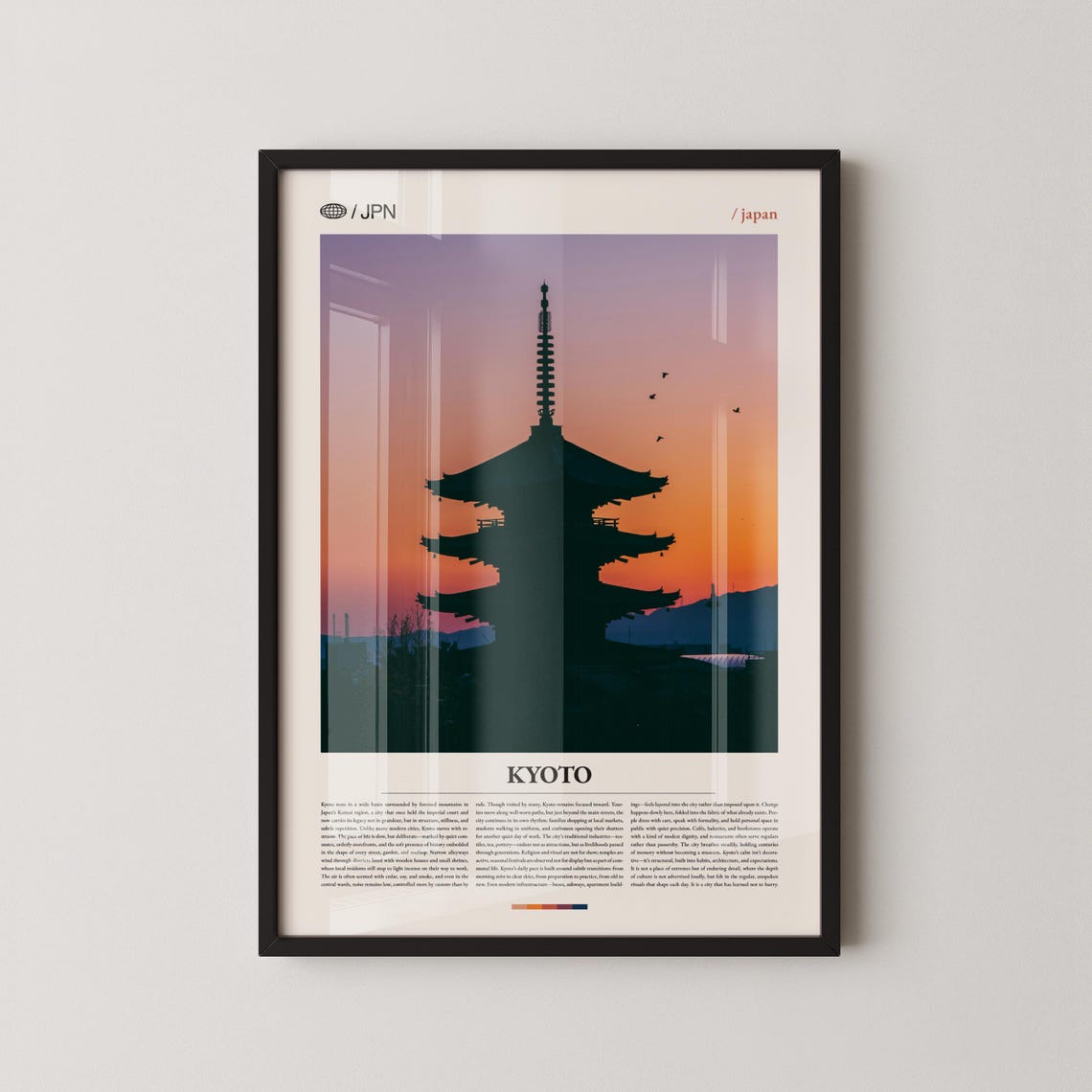 Kyoto Japan Wall Art Historic Temple And Garden Landscape Print Poster Scenic Japanese Heritage Photography Cultural Decor