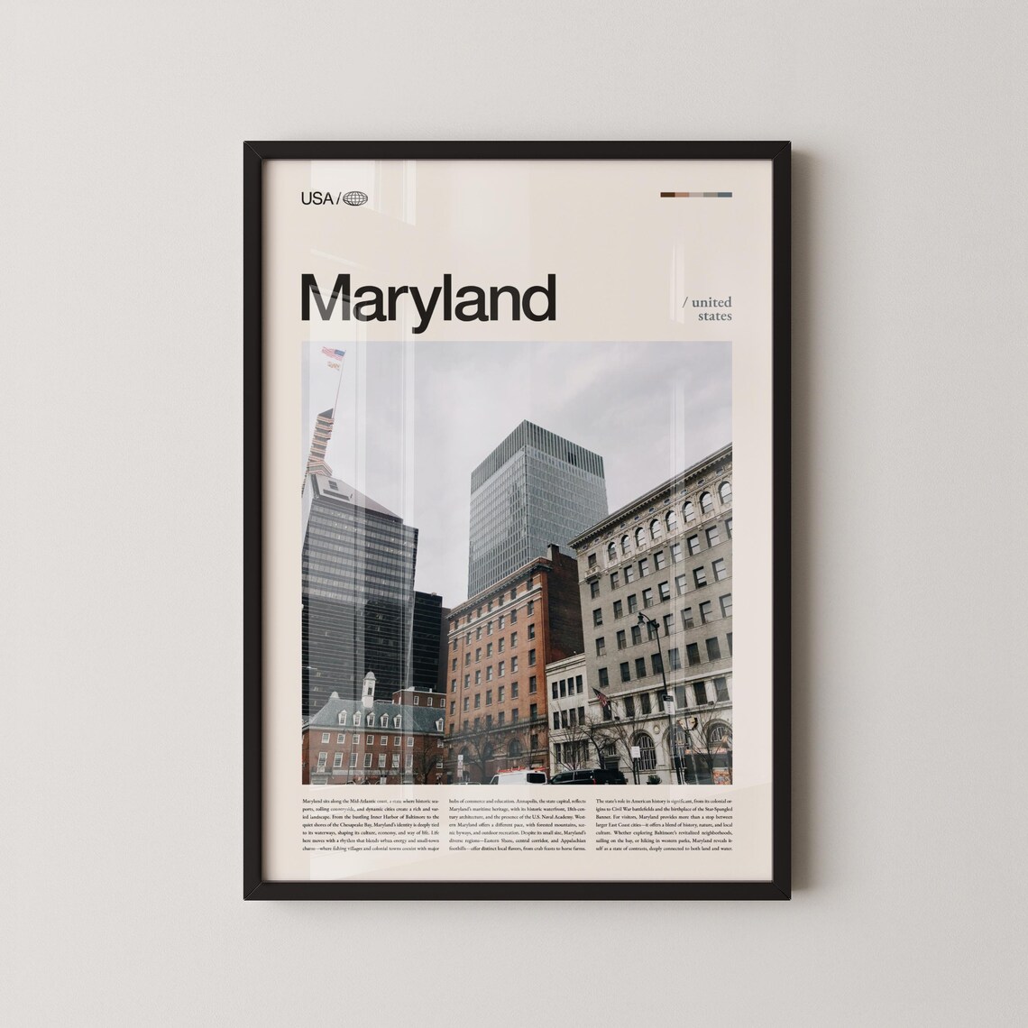 Maryland Chesapeake Bay Landscape Travel Poster