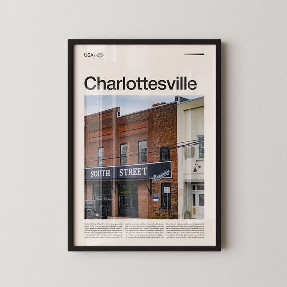 Charlottesville Virginia South Street Brewery Top Title Poster