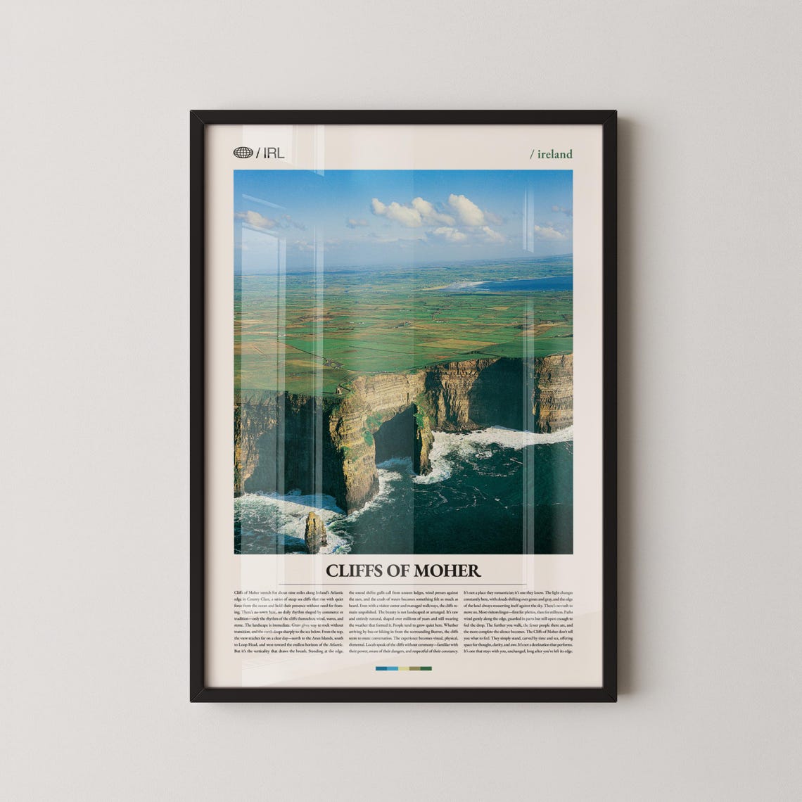 Cliffs Of Moher Ireland Dramatic Aerial Coastal Cliffs Poster