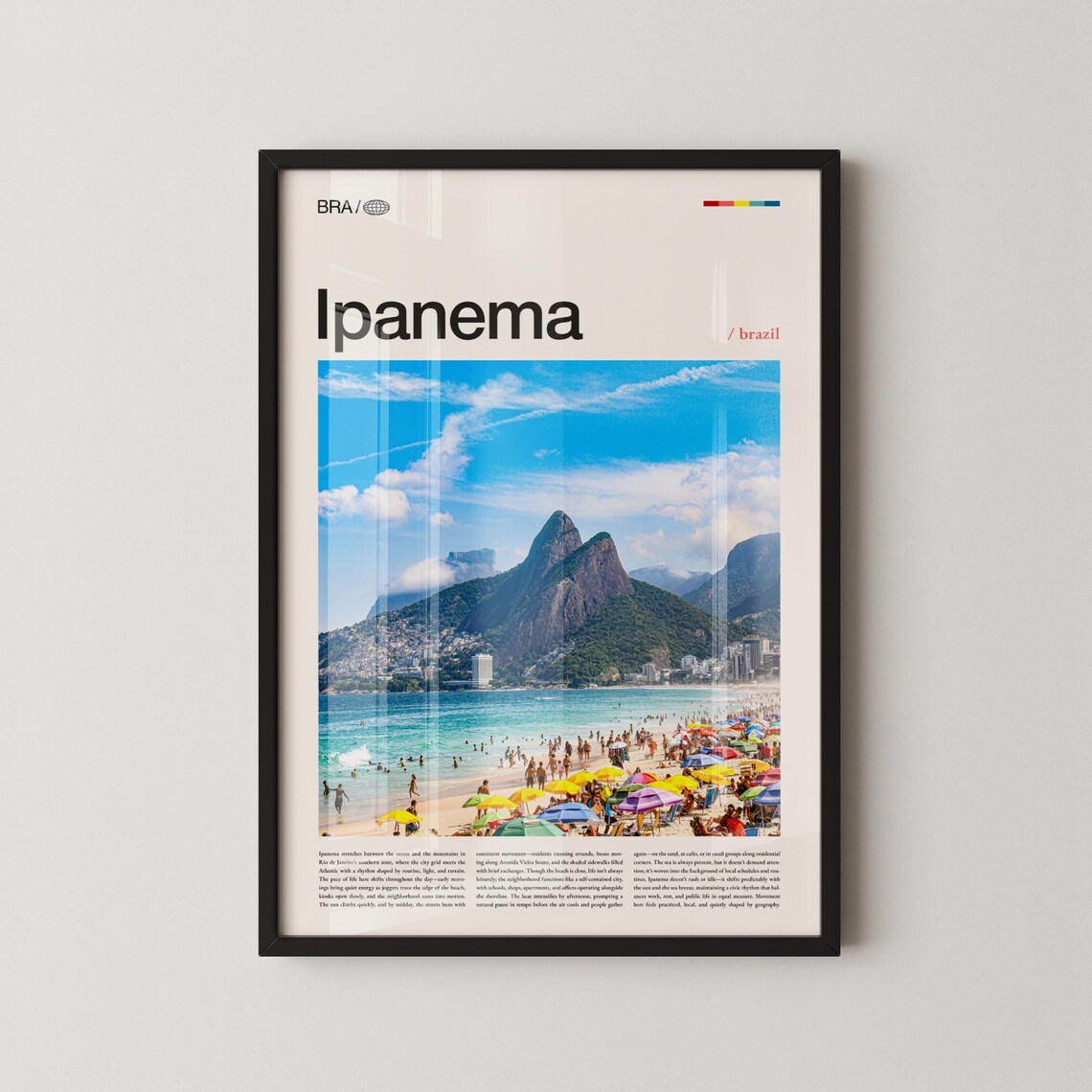 Ipanema Brazil Beach Photography Art Print