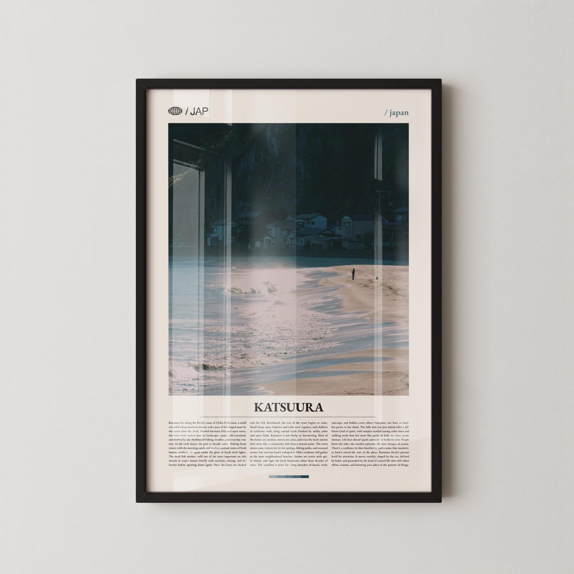 Katsuura Japan Wall Art Coastal Fishing Town Landscape Print Poster Scenic Chiba Prefecture Photography Japanese Decor
