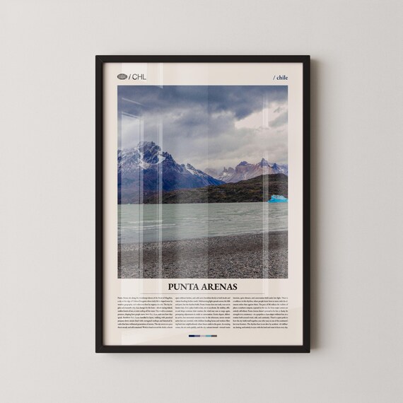 Punta Arenas Print Wall Art Poster Chile Landscape Photography Patagonian Port Decor