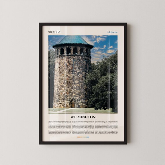 Wilmington Delaware Historic Stone Tower Garden Photo Poster