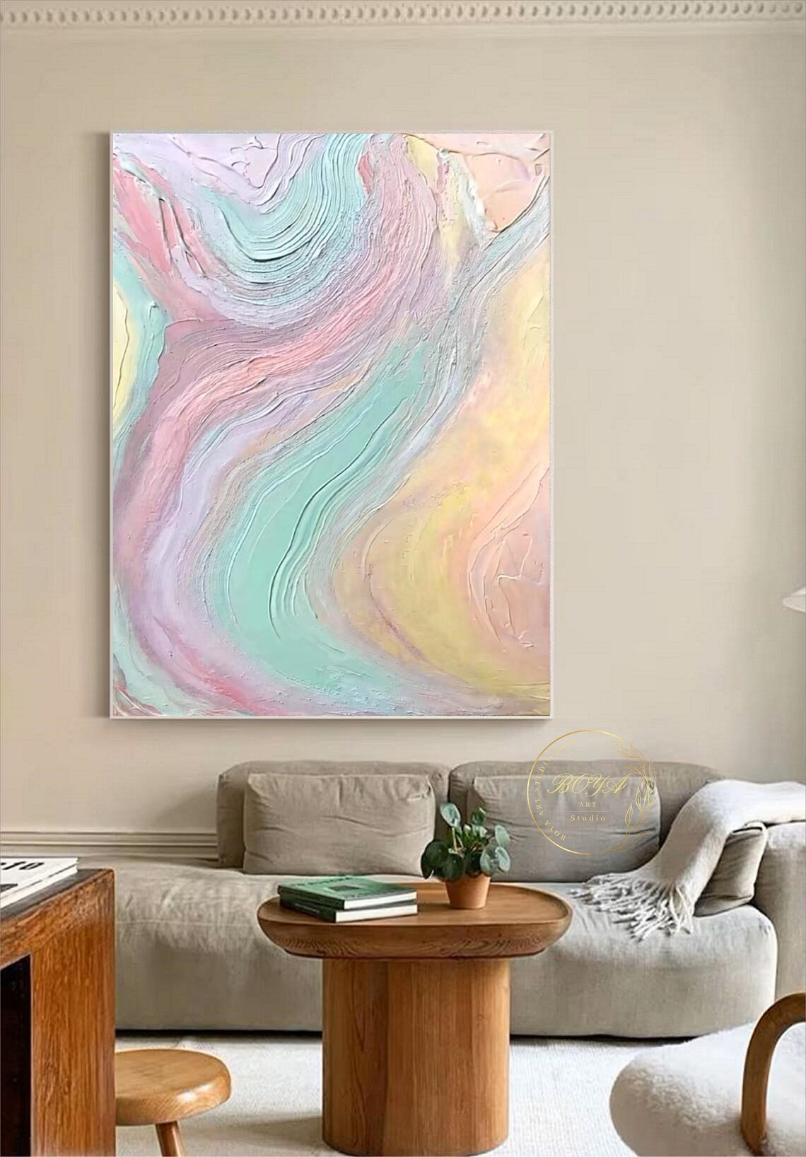 Colorful Abstract Painting, Modern Wall Art Print - Image 5