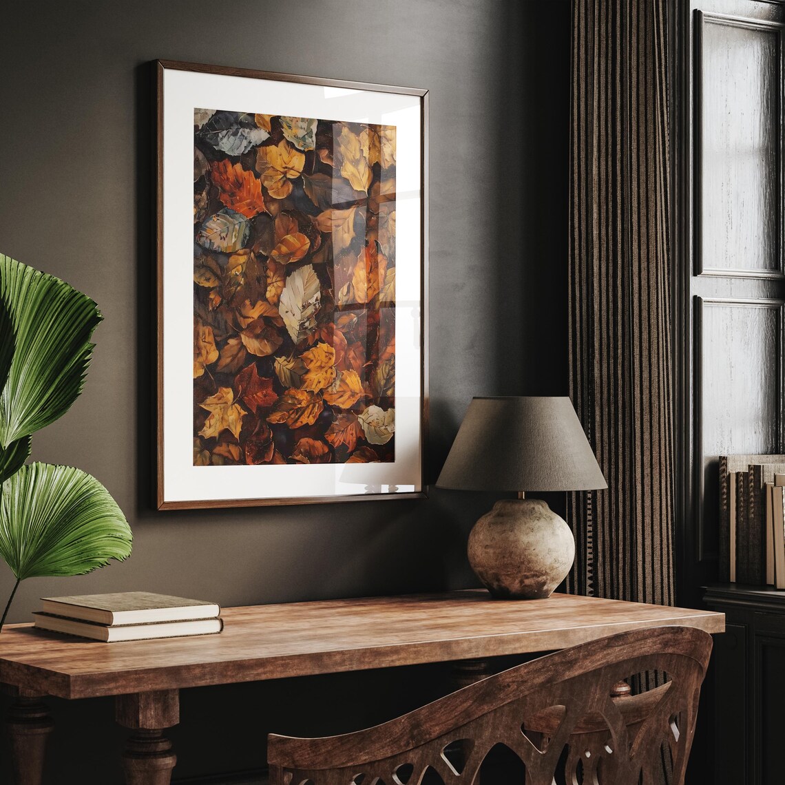Autumn Leaves Botanical Fall Wall Art Print - Image 2
