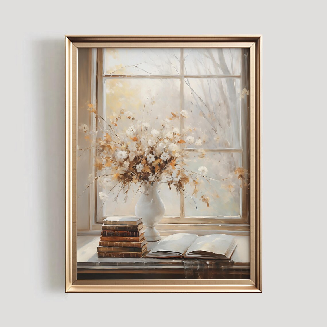 Fall Decor Print, Light Academia Autumn Art