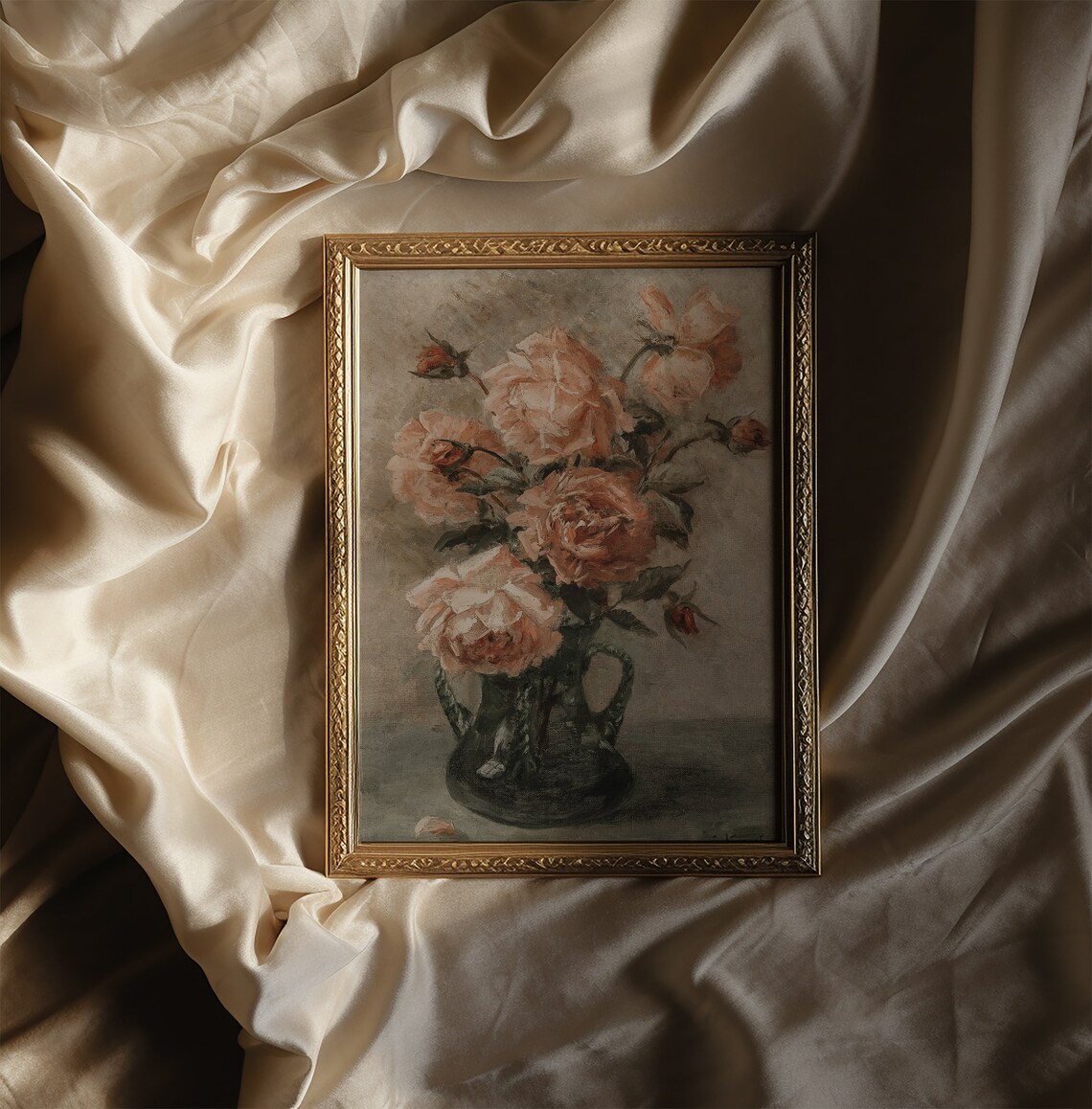 Flower Painting Vintage Still Life Roses Art Print - Image 3