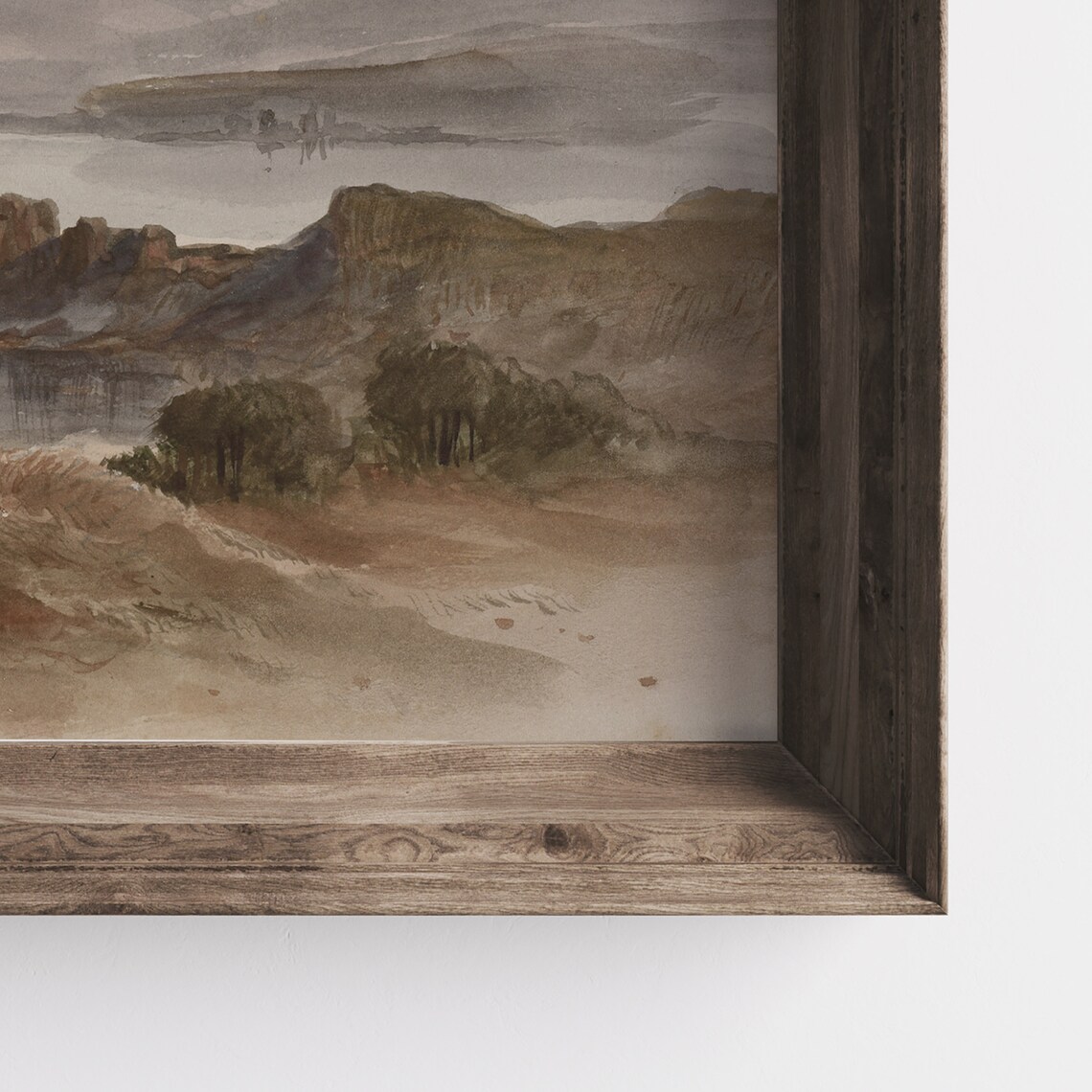 Neutral Landscape Vintage Coastal Art Print - Image 3