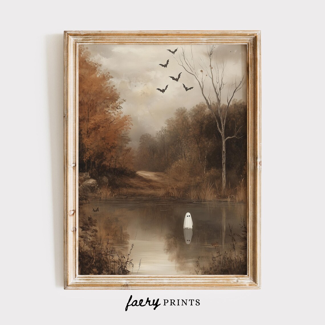 Spooky Landscape Print, Moody Halloween Decor