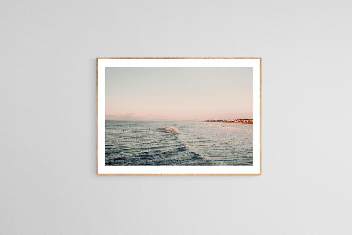 Surfer Photograph, Ocean Beach Coastal Art Print