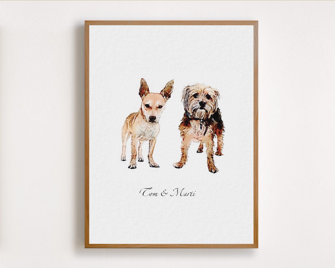 Custom Dog Portrait Christmas Dog Art Holiday Pet Portrait Festive Dog Painting Unique Pet Gift Dog Lover Xmas Keepsake Winter Pet - Image 6