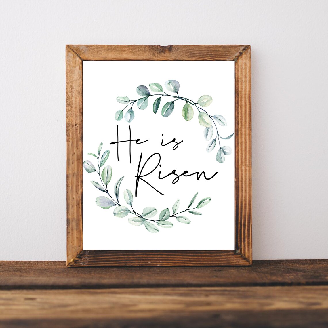 He Is Risen Christian Easter Religious Art Print