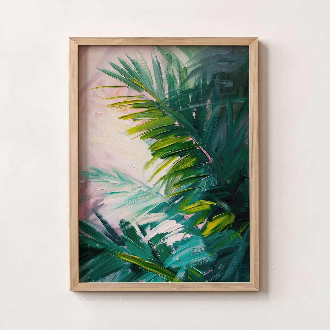 Palm Tree Botanical Art Print, Preppy Tropical Decor - Image 4