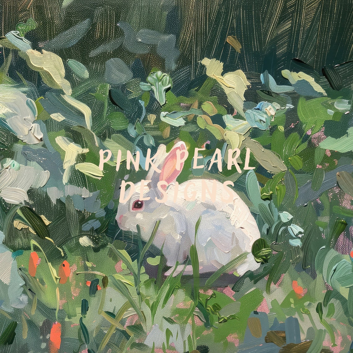 Cute Vintage Bunny Wall Art Rustic Easter Rabbit Prints Vintage Room Decor Girly Spring Painting Cute Animal - Image 8