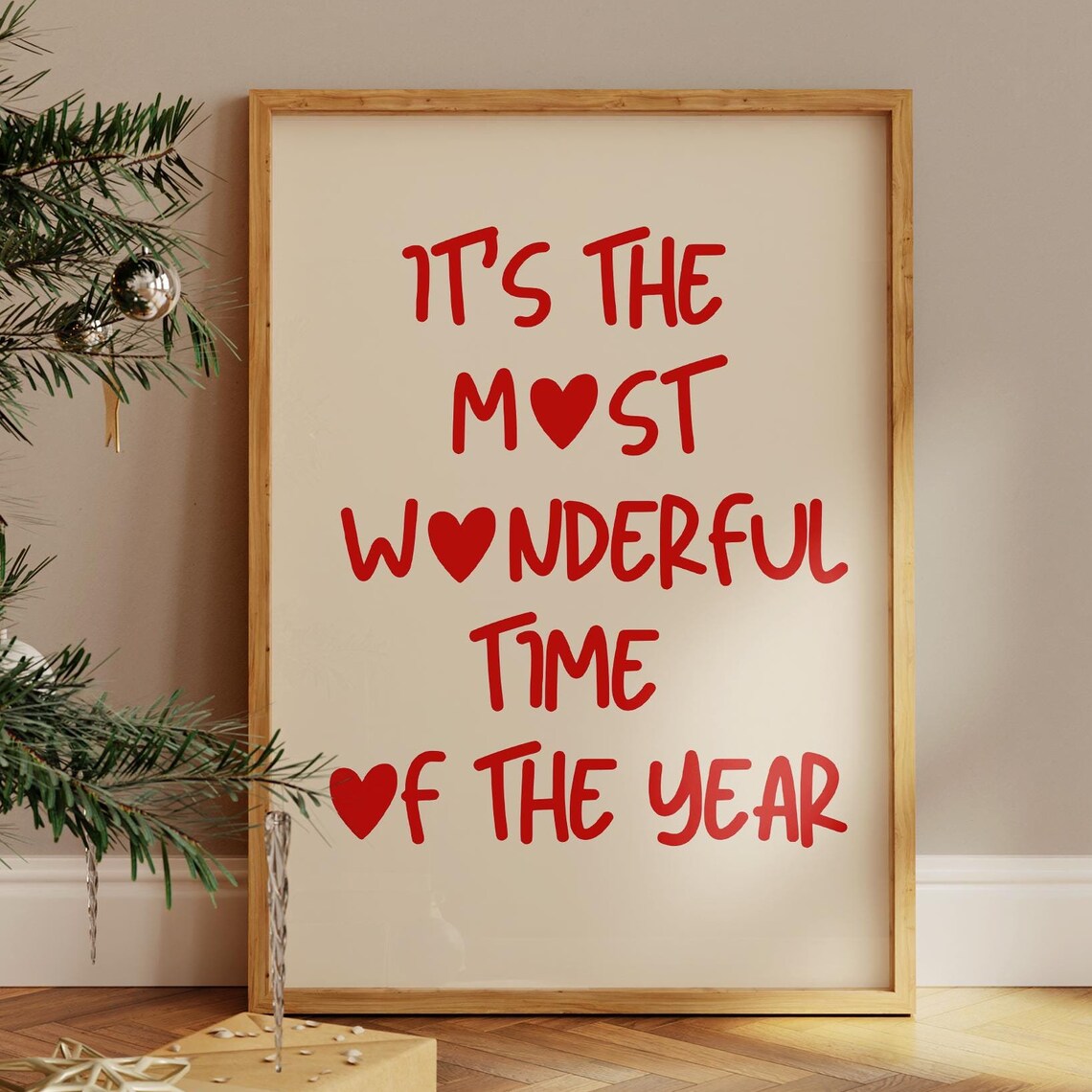 Most Wonderful Time Christmas Holiday Poster Print