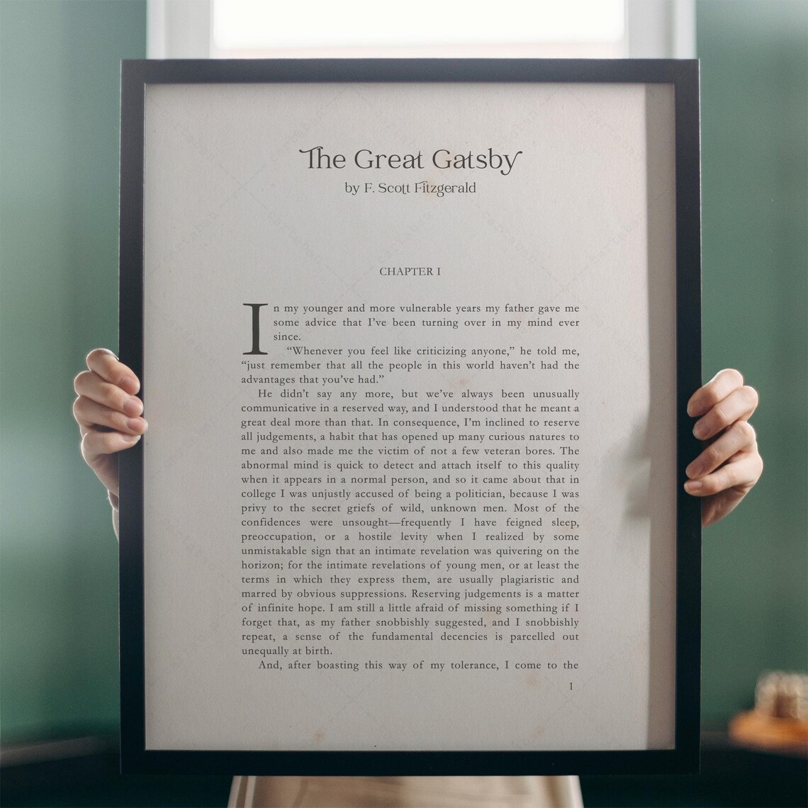 The Great Gatsby, F. Scott Fitzgerald Book Art Print - Image 4