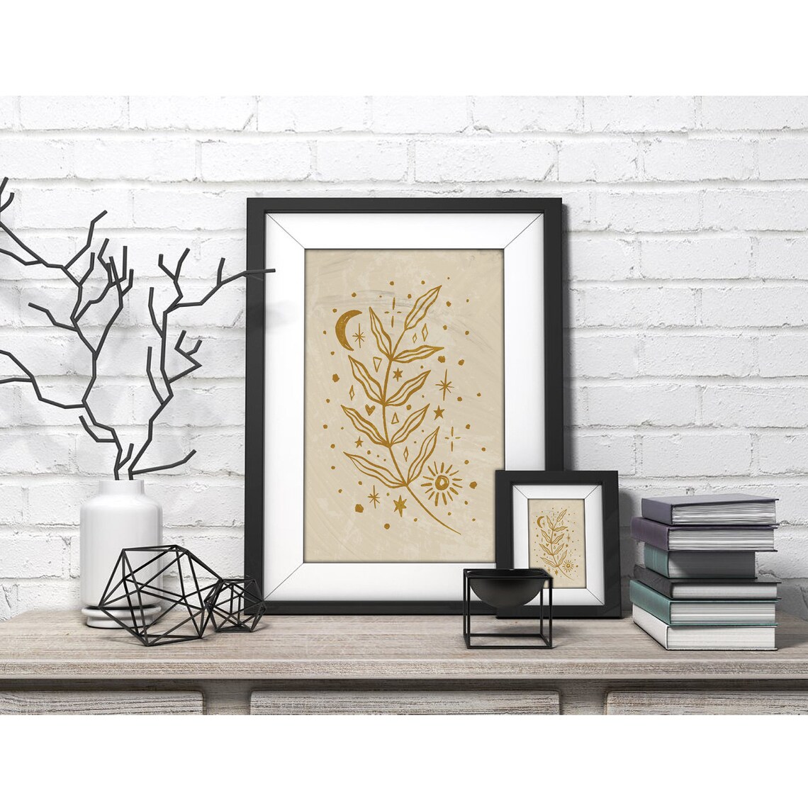 Luna Dream No. 7 Leaf Print Gothic Poster - Image 4